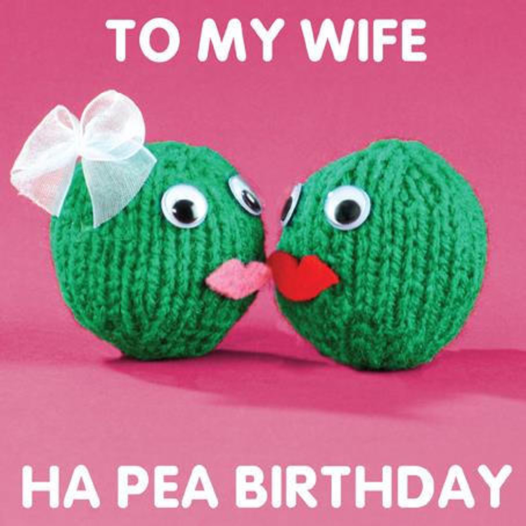 To My Wife ... wife cool stylish funny birthday card