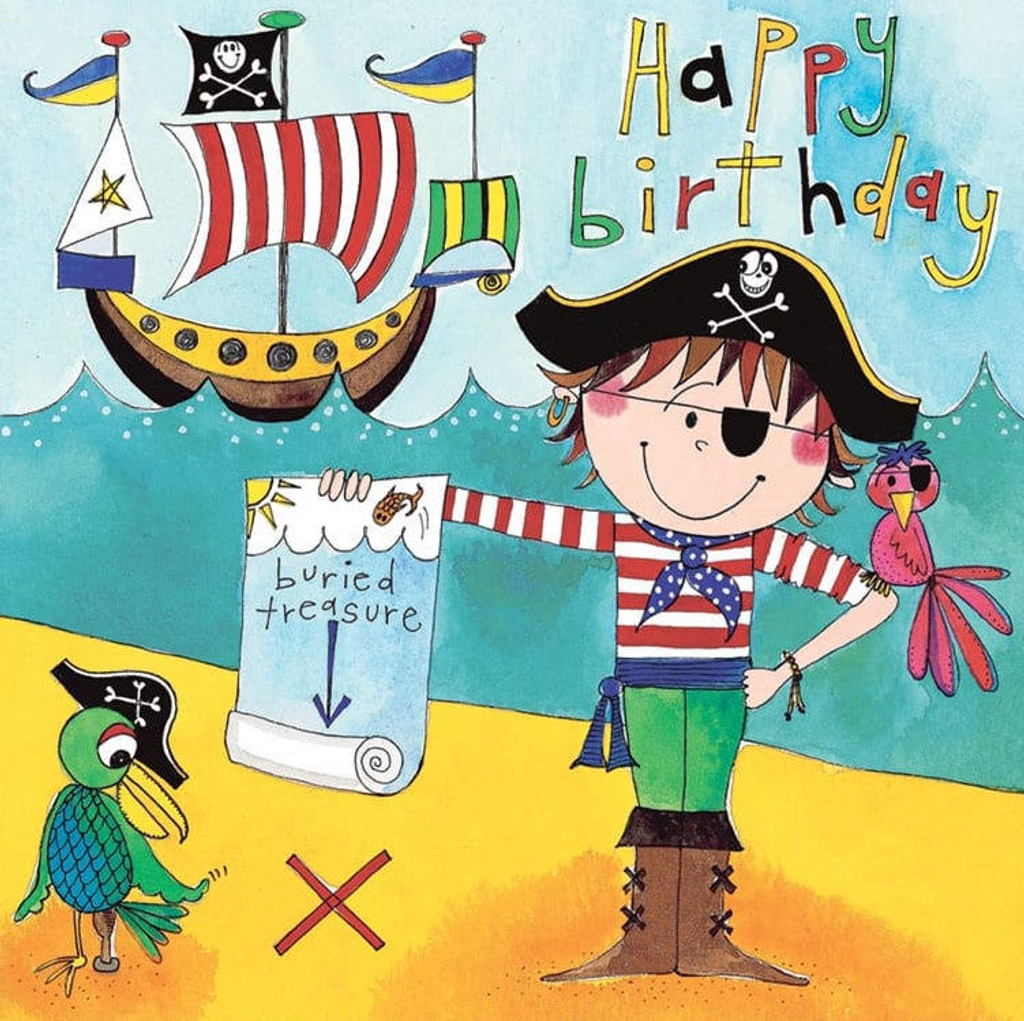 Pirate | JIGSAW cute birthday card kids