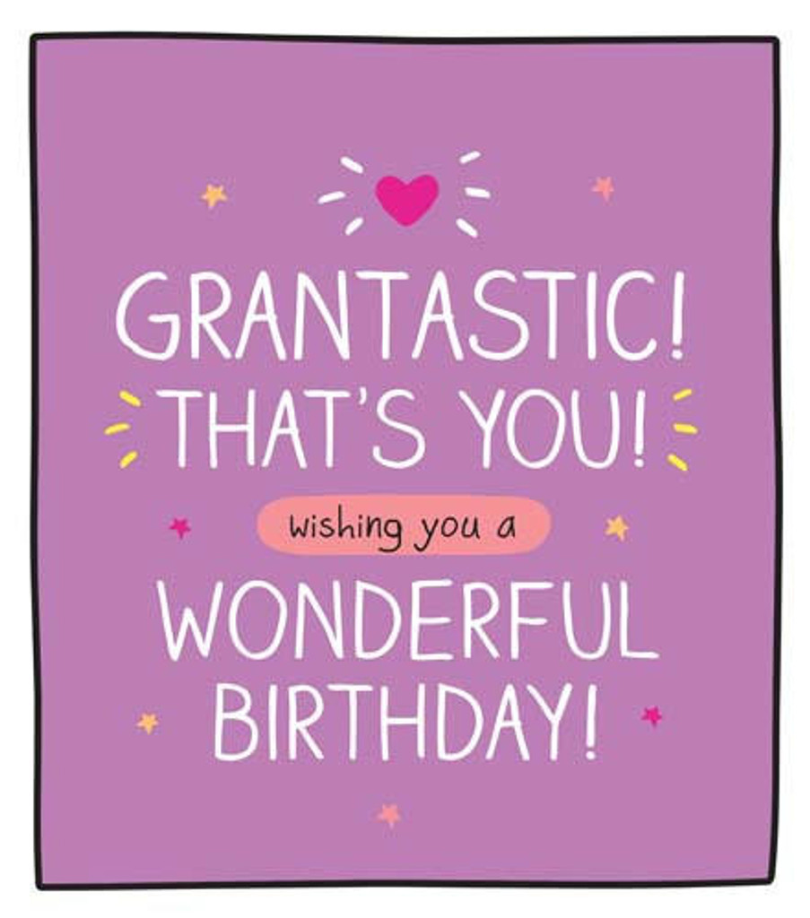 Grantastic granny nana cute funny birthday card grandma