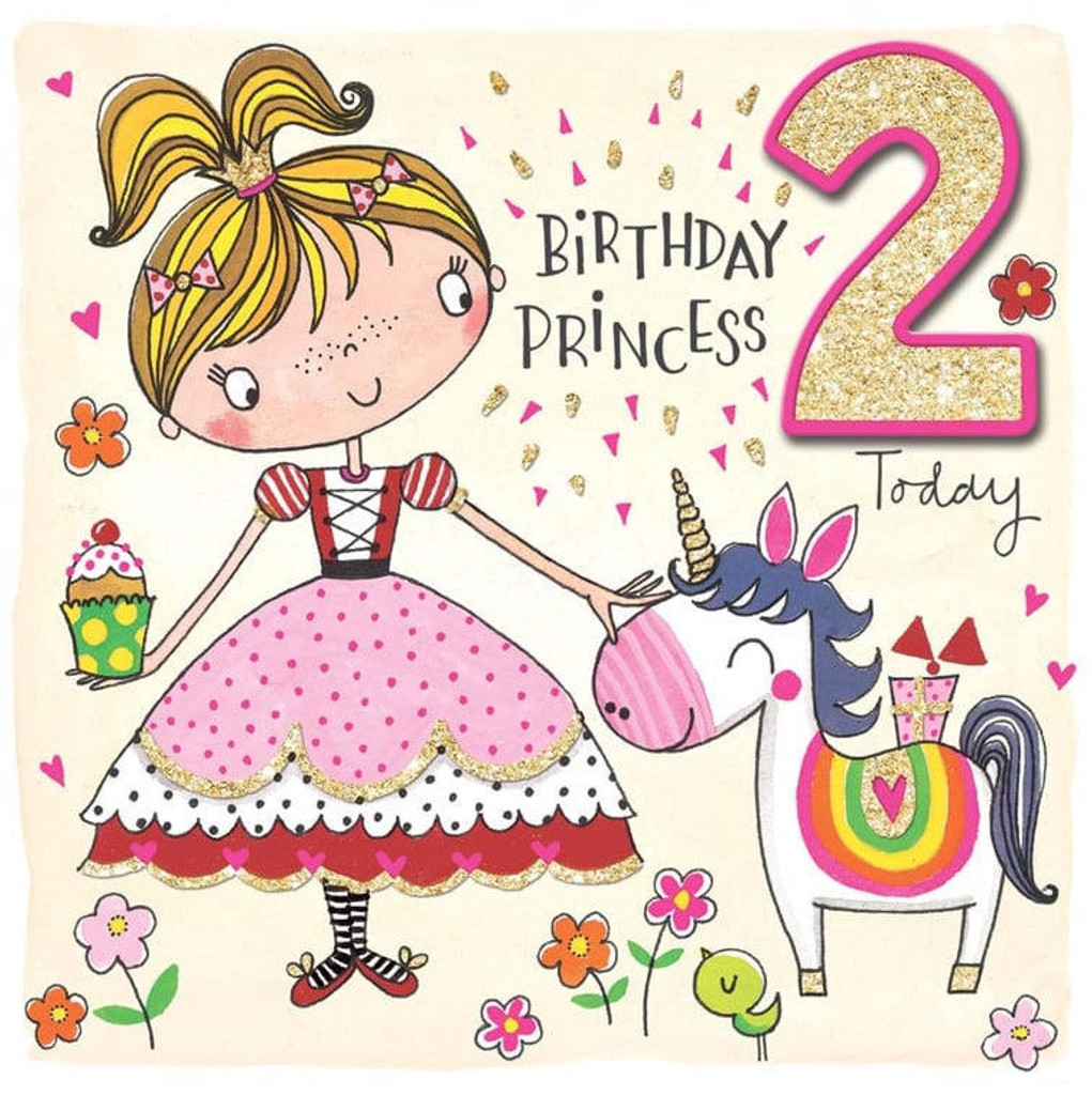 Birthday Princess 2 cute birthday card kids