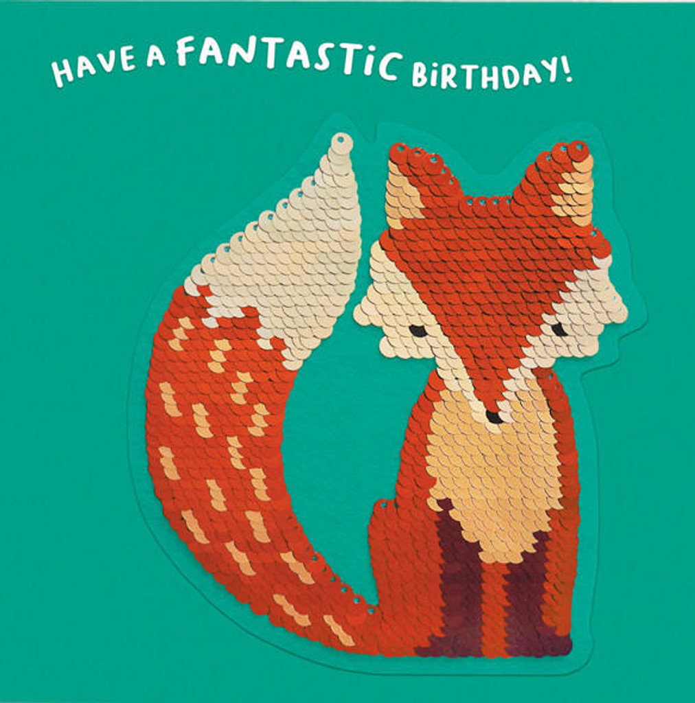 Fantastic Fox Birthday Card cute birthday card kids