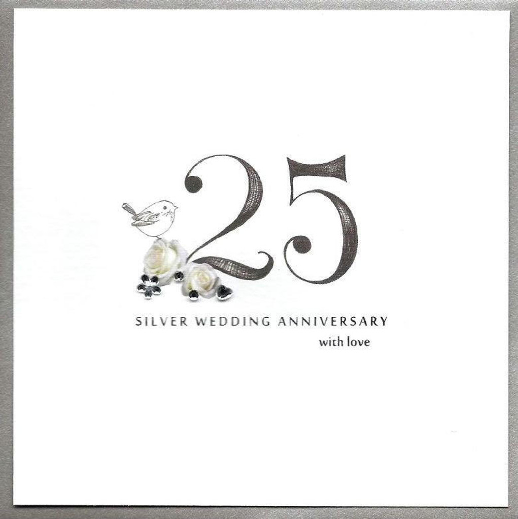 Silver With Love stylish romantic silver wedding anniversary