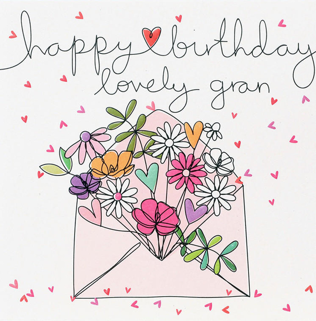 Lovely Gran granny nana cute funny birthday card grandma