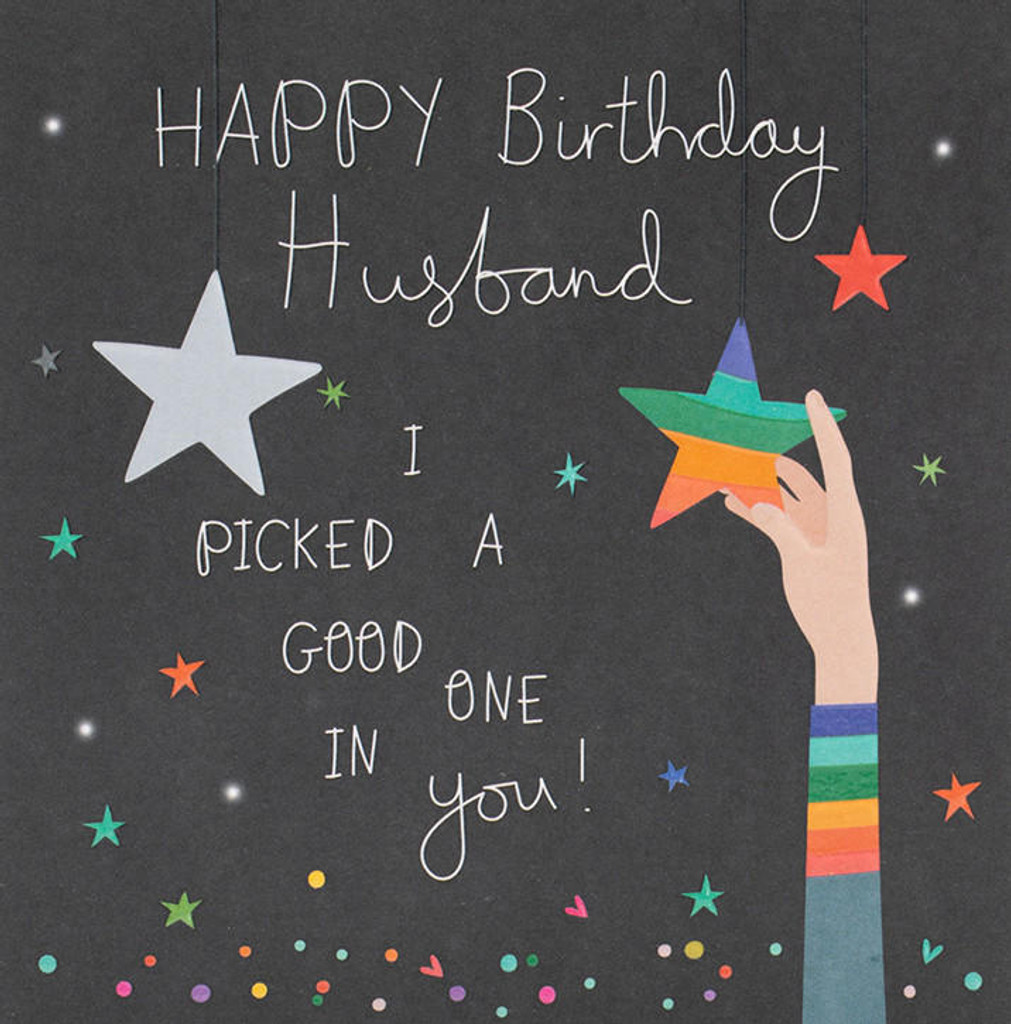 I Picked a Good One husband quirky funny birthday card