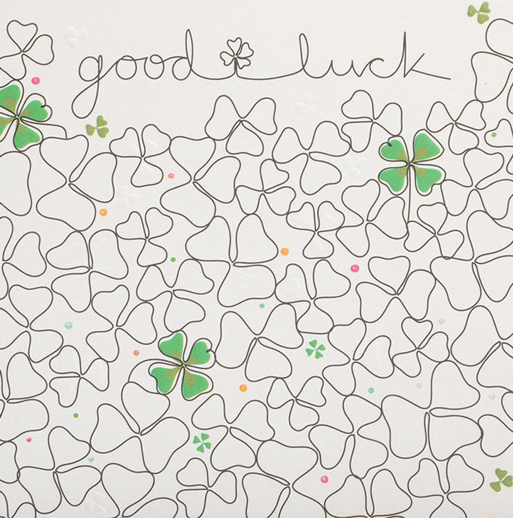 Mobius Good Luck Clover  greeting card