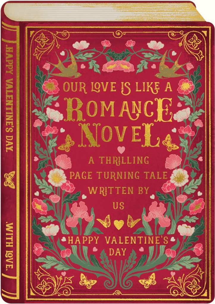 Art File Romance Novel Valentine's Day Card  greeting card