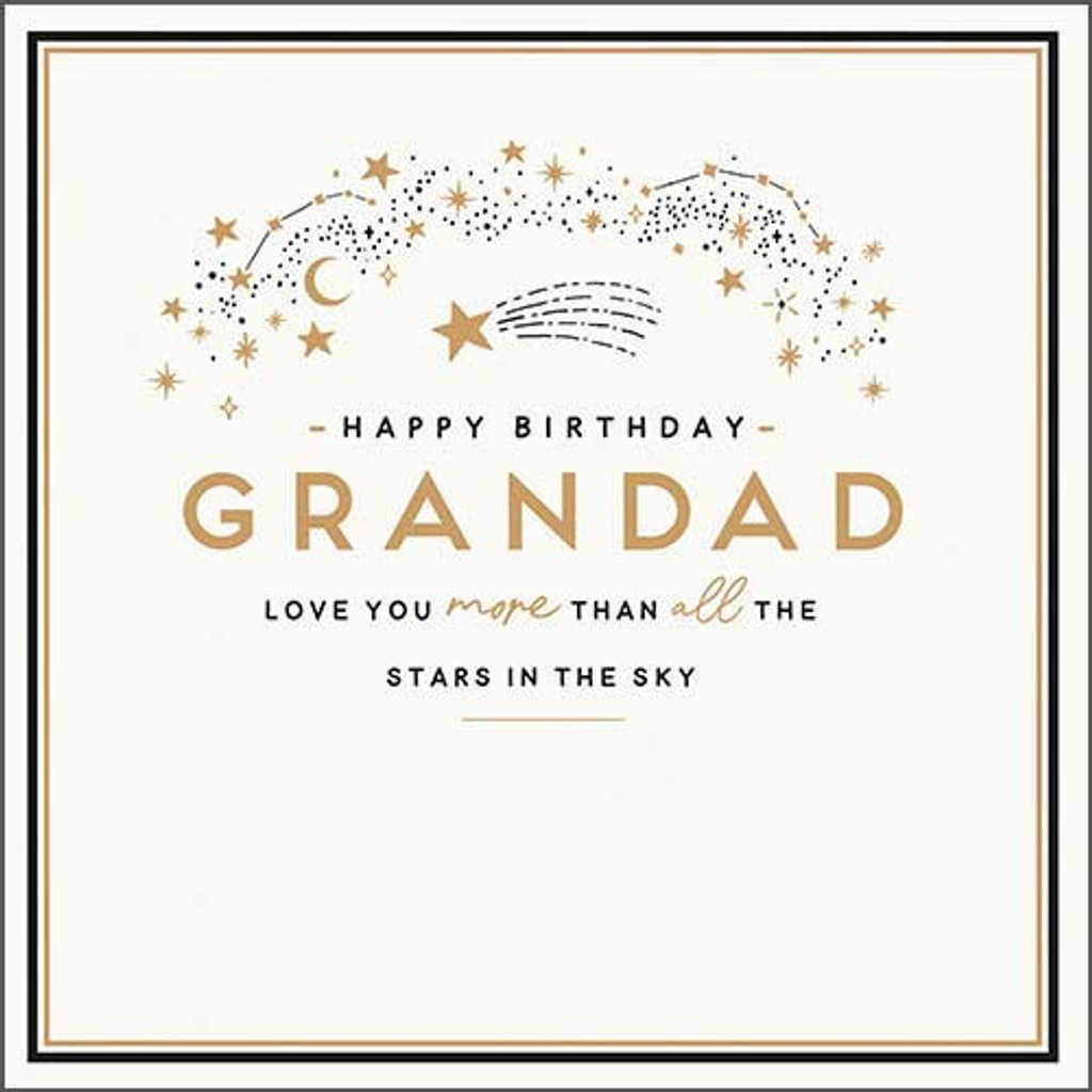 Stars in the Sky grandpa grandad cool funny birthday card