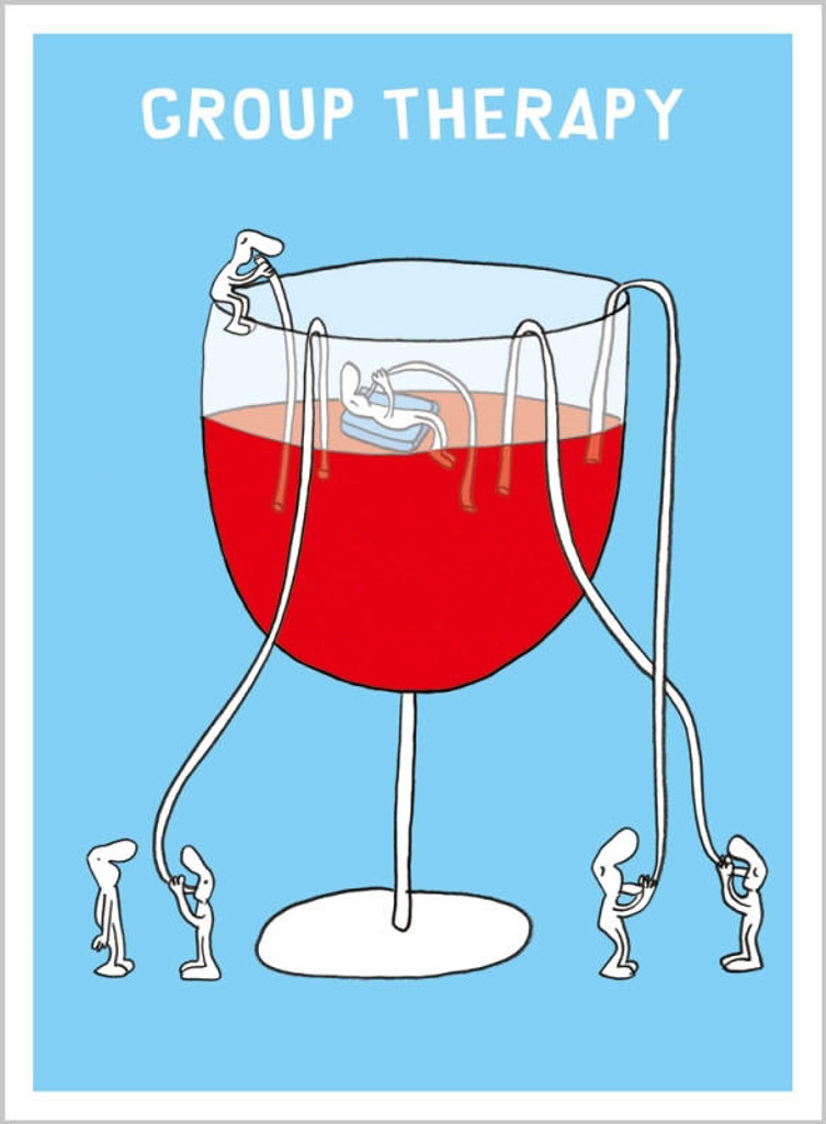 Quirky, Funny Birthday Card for the Wine Lover