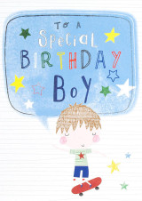 Special Birthday Boy children cool cute birthday greeting card