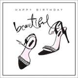 Beautiful Shoes birthday card for her cool funny