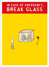 In Case of Emergency quirky funny birthday card