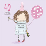 40th Birthday 40th big 40 quirky and funny birthday card