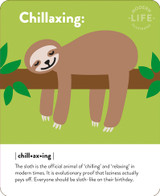 Chillaxing Cute Birthday Card - Mint Publishing