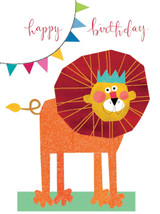 Happy Lion Birthday Card cute birthday card kids