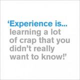 Experience funny quote birthday card