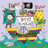 Pirate Ship | JIGSAW cute birthday card kids