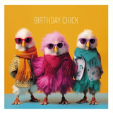 The Chicks funky cute greeting card
