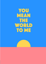 you mean the world unique greeting card