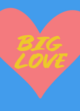 big love unique greeting card