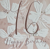 cute happy 16th birthday greeting card