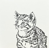 time for tea cat greeting card