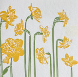 daffodils art greeting card