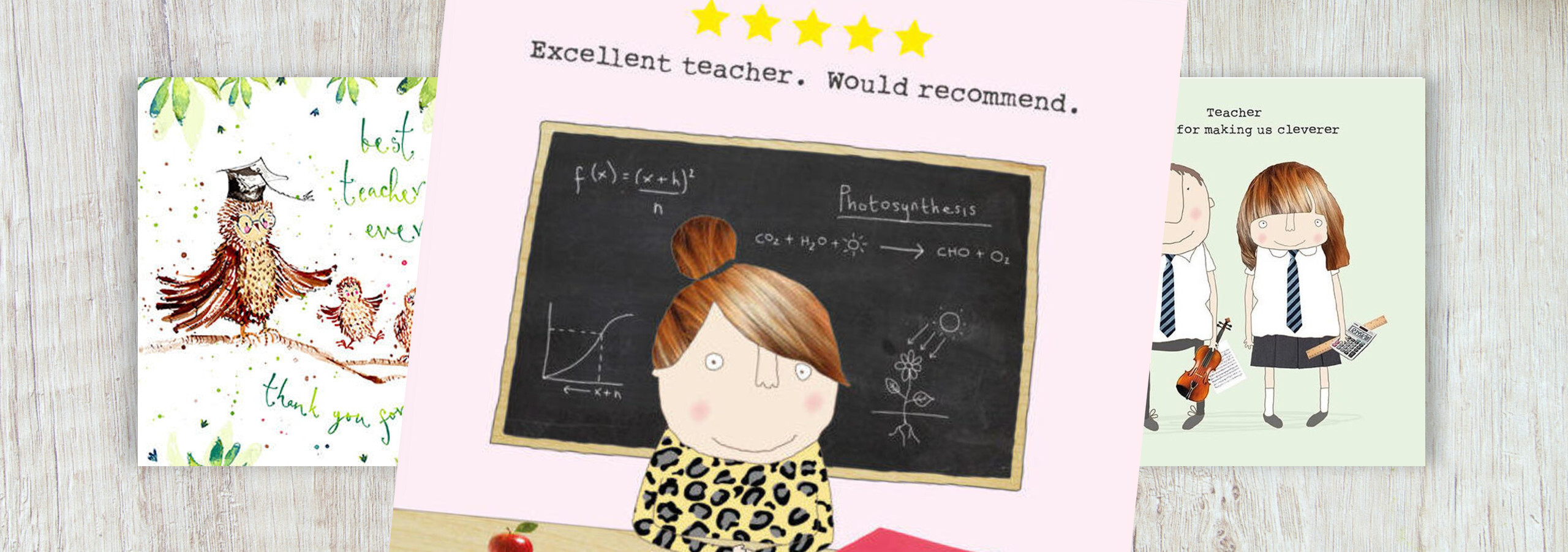 cool and funny thank you teacher greeting cards