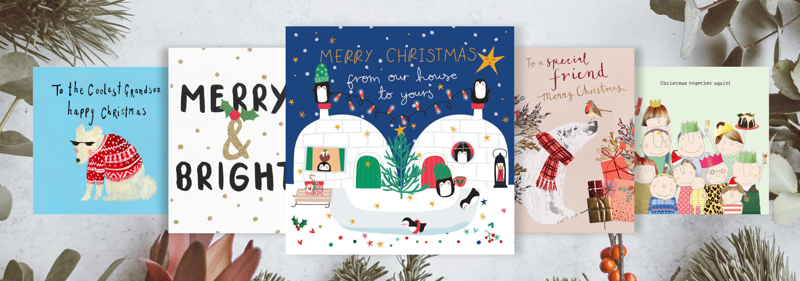 cute, cool, quirky christmas cards