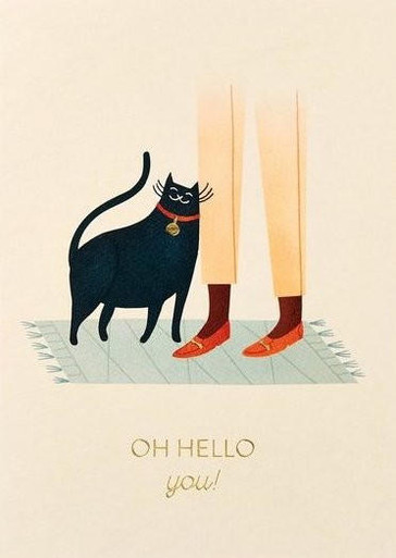 Cool Cat Themed Greeting Cards | Handwritten Card Service
