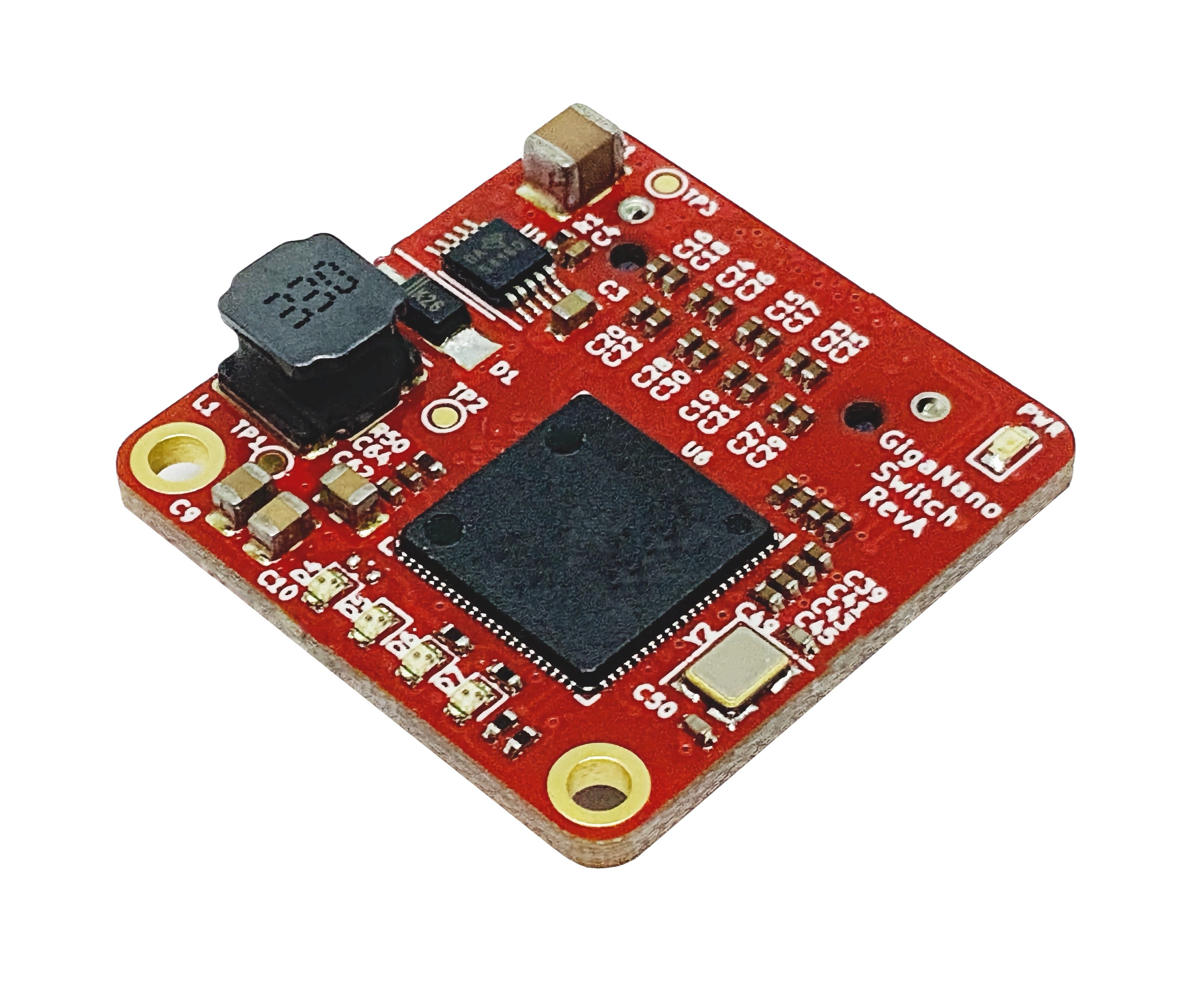 Compact drone gigabit ethernet switch