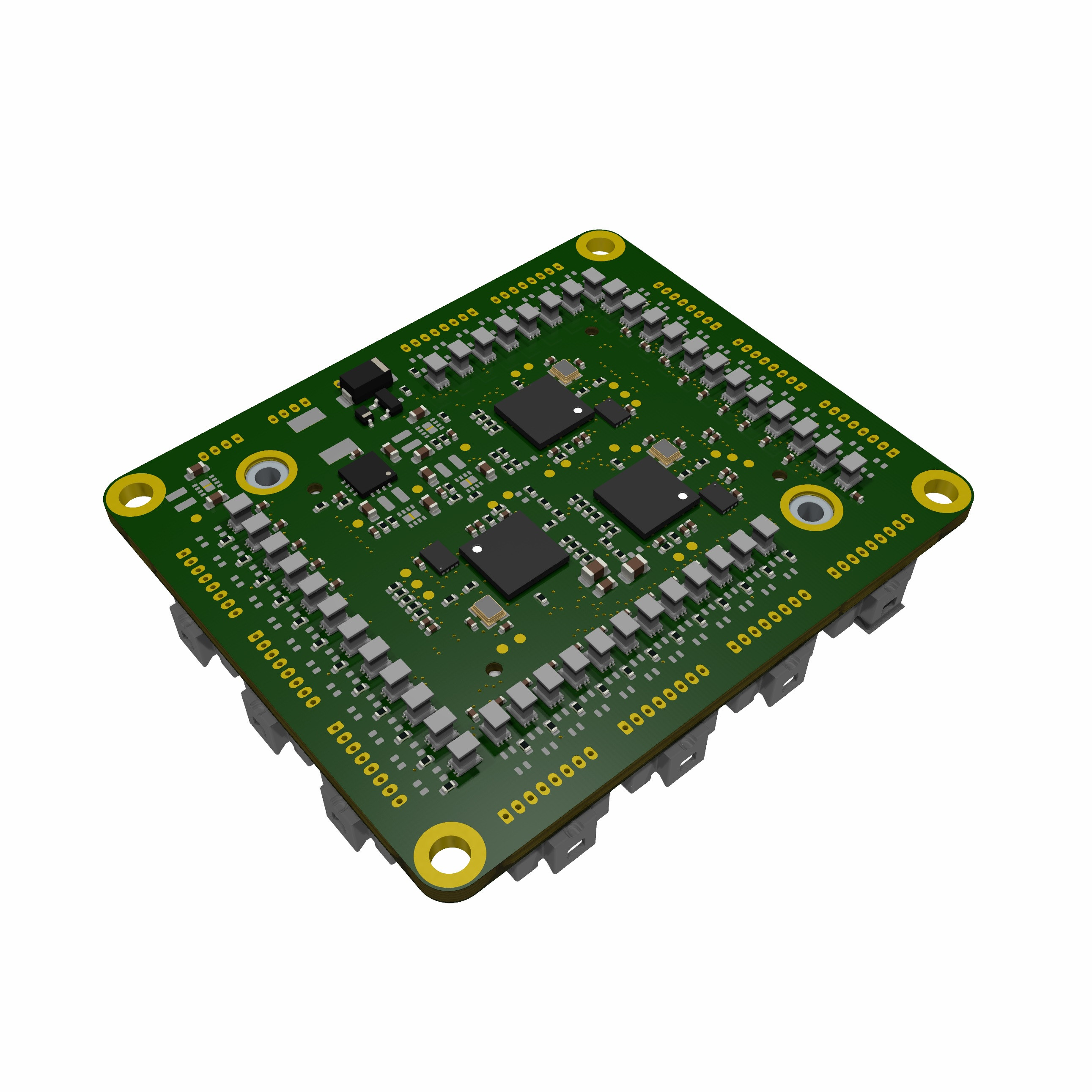 Baseboard of ubiswitch with 8 gigabit ports and 3 copper ports