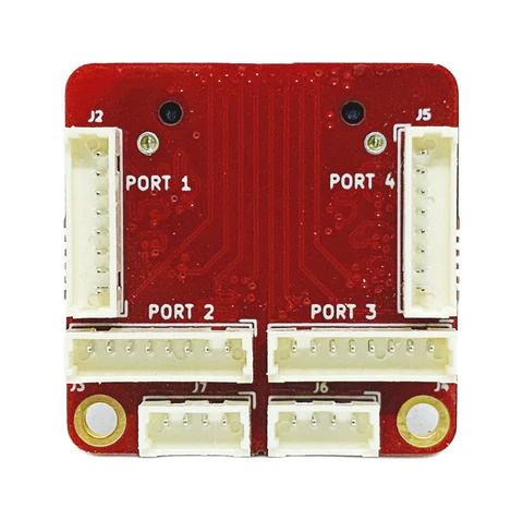 Front view of the gigabit ethernet picoblade breakout board