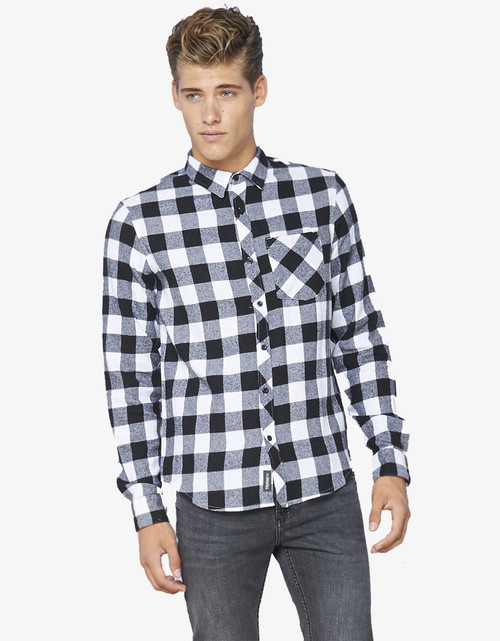 [Sample] Fog Linen Chambray Towel - Beige Stripe