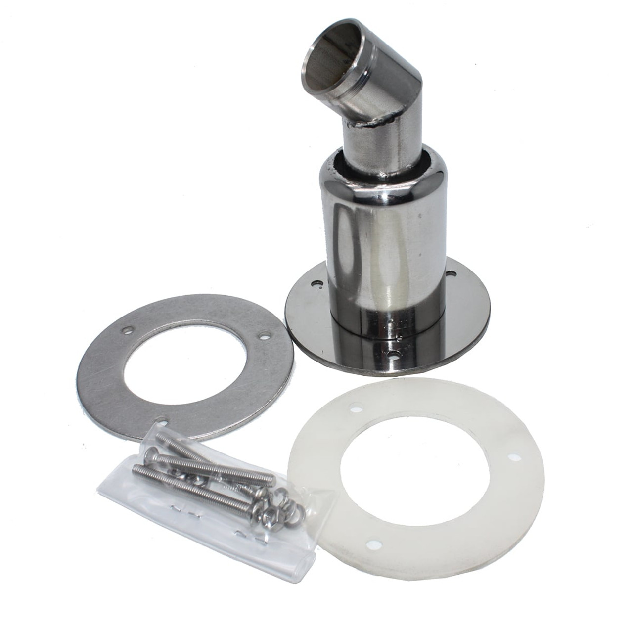 316L Stainless Steel Thru Hull Outlet/Exhaust Skin Fitting 1 inch 25 mm  for Generator Heater