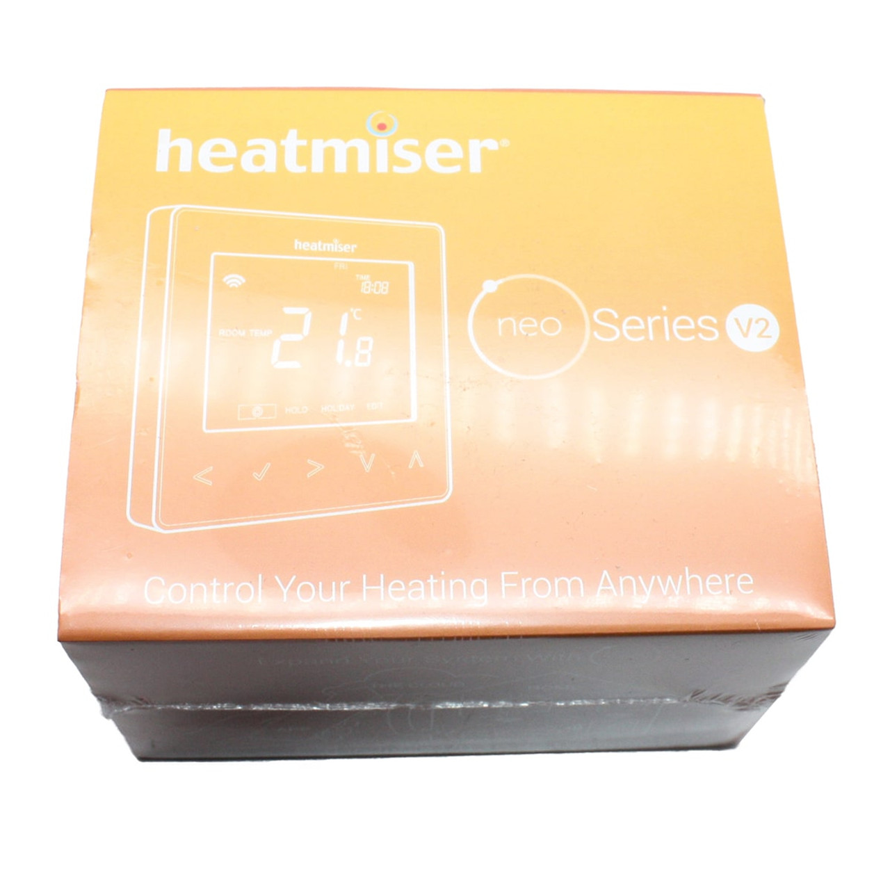 Heatmiser Slimline-B Battery Powered Programmable Thermostat, VPS  Underfloor Heating