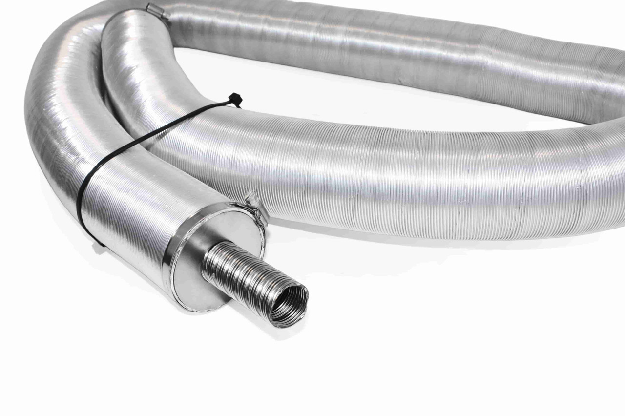 24mm 60cm 2Layer Heater Exhaust Pipe Hose Stainless Steel For
