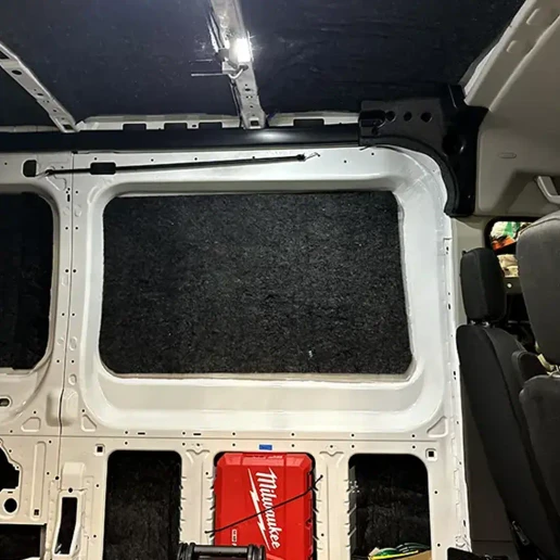AutoPly Pre-cut Non-Woven Fabric Insulation Kit for Ford Transit - 0.5 inch thickness