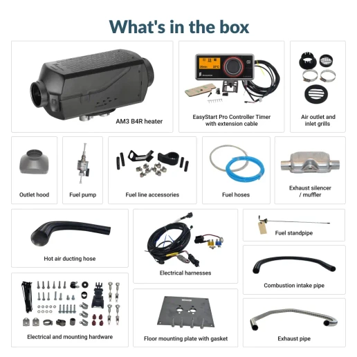 Espar Airtronic B4R M3 12v Heater intallation Kit