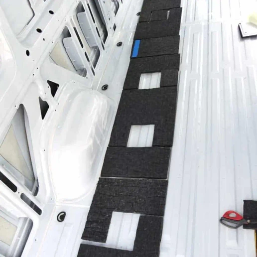 AutoPly Pre-cut Non-Woven Fabric Insulation Kit for Mercedes Sprinter - 1 inch thickness