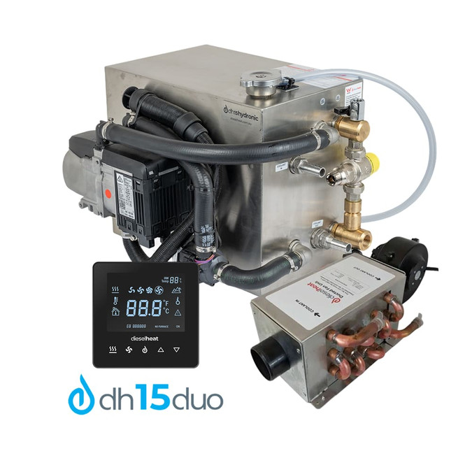 DH15 Diesel Hot Water System with Espar Hydronic HS3 D5E and controller DH15 Diesel Hot Water System with Espar Hydronic HS3 D5E and controller