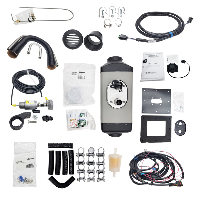 Webasto Air Top 2000 STC 12V Gasoline Heater Kit with SmarTemp 3.0 controller