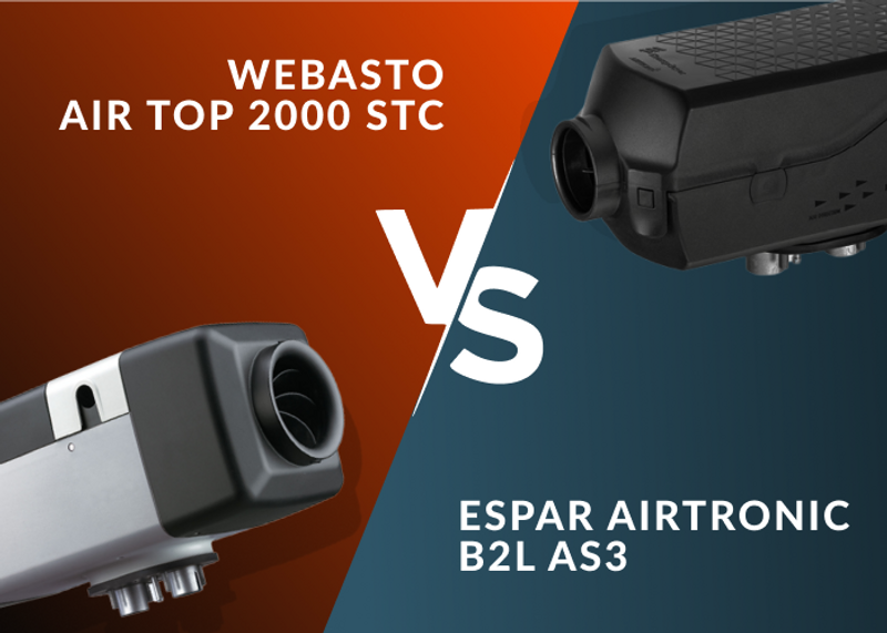 Webasto Air Top 2000 STC Petrol vs. Espar Airtronic AS3 B2L