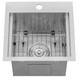 Ruvati Siena Stainless Steel Sink & Cookstation - 15x15"