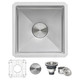 Ruvati Gravena Stainless Steel Bar Sink - 15x15"