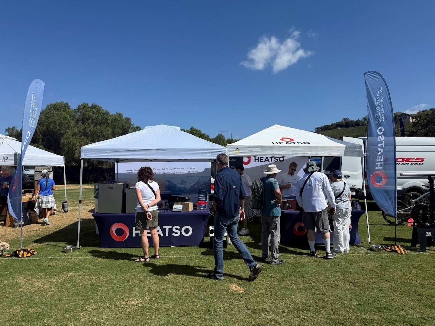 Heatso stand at Adventure Van Expo 2025