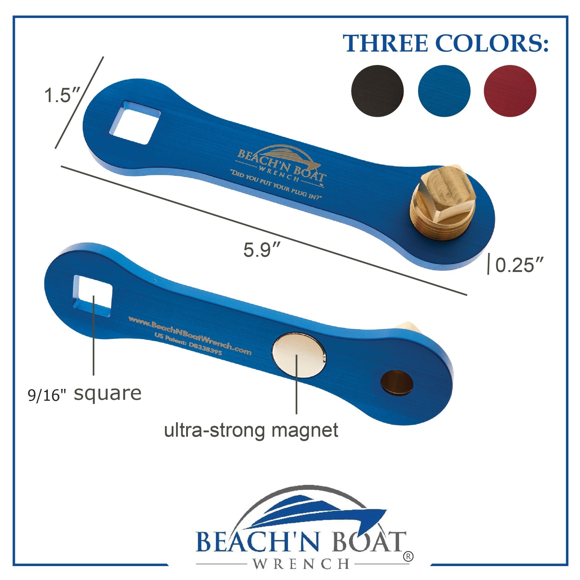 Beach'N Boat Wrench (Blue)