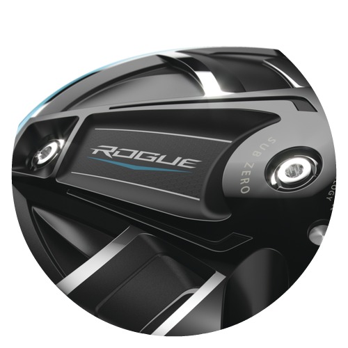 Callaway Rogue Sub Zero Driver Weights Callaway Rogue Sub Zero Driver with adjustable weights.