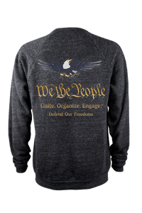 We The People Crew Sweatshirt - Gray Eagle - Made in USA We The People Crew Sweatshirt - Gray Eagle - Made in USA