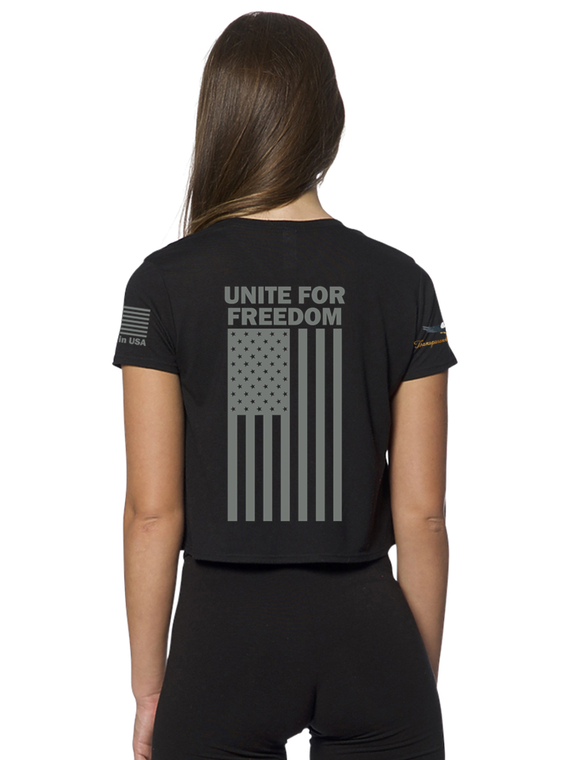 Unite For Freedom - Crop Top - Made in USA