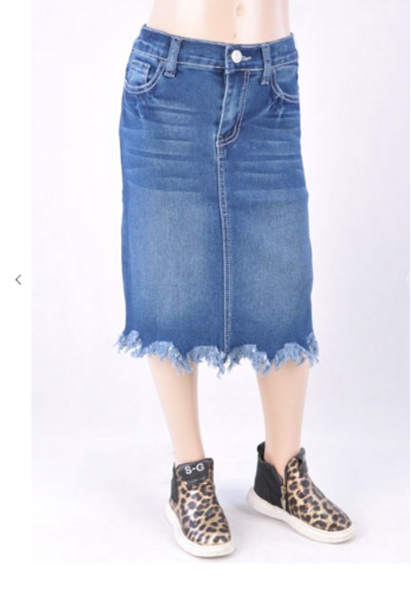 Girls Jean Skirt